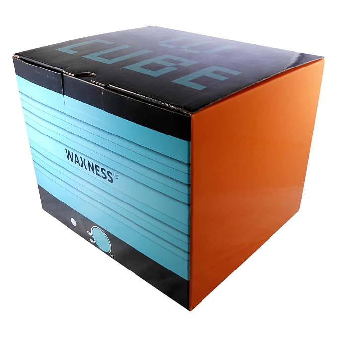Waxness W-CUBE Professional Wax Heater – Teal, 1 lb Capacity, Adjustable temperature, 100W, for Professional Use
