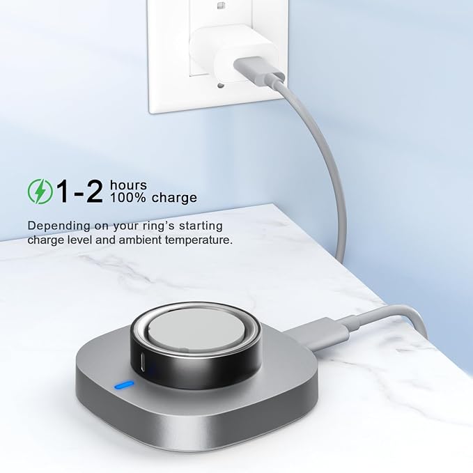 Charger Compatible with Ring Gen 4 Size 11, Fast Charging Dock with USB-C Cable (Not Compatible with Ring Gen 3)