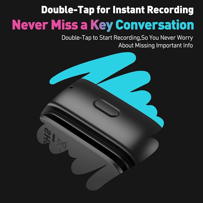 AI Language Translator Device Support 102 Languages Voice Instant Two-Way Translation Voice Recorder Wearable AI Chat Companion Bluetooth 6.0 25-Hour Battery Life&21-Day Standby for Travel Business