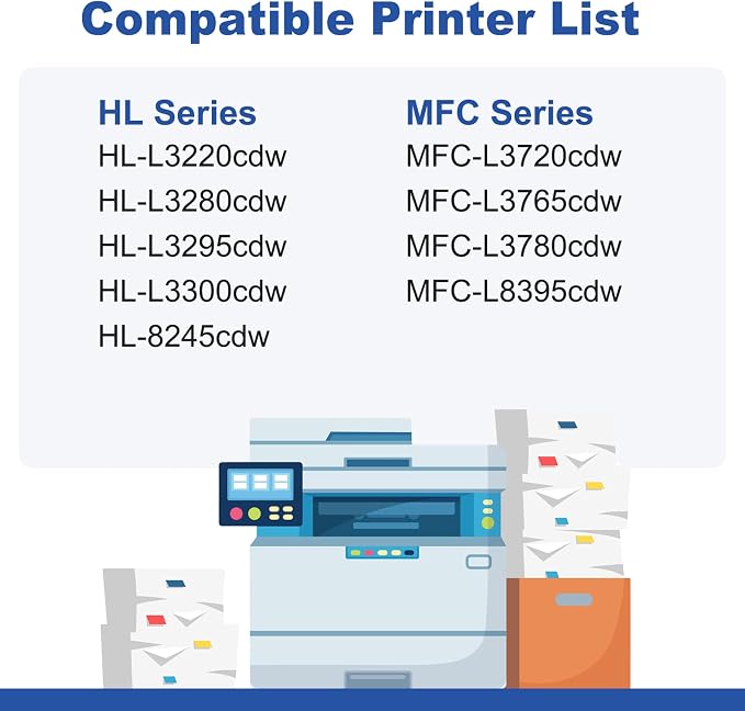 TN229XL 229XL TN229 High Yield Toner Cartridge Compatible Replacement for Brother TN229XL TN-229 Works with Brother MFC-L3720CDW L3780CDW L3765CDW HL-L3220CDW L3280CDW L3300CDW Printer (2-Pack Black)