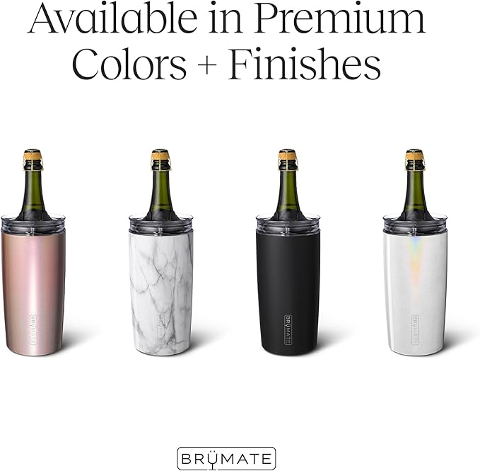 BrüMate Togosa 2-in-1 Wine Chiller Bucket & Pitcher | 100% Leakproof Locking Lid | Portable Chiller Fits Most Wine, Champagne, & Liquor Bottles | Perfect Wine Gift | 49oz (Nightfall Blue)