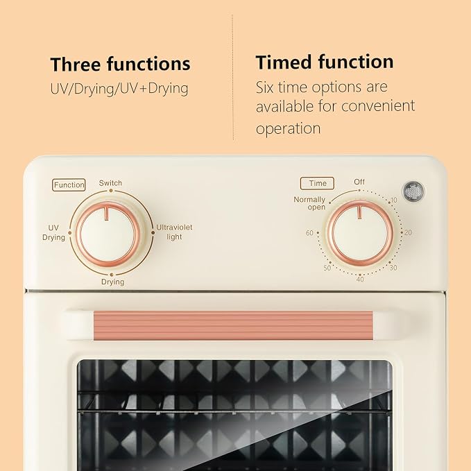 Nail Tool Cleaning Machine 10L Dryer & UV Sanitizer Multi-Functional Nail Cleaner Box Manicure Cabinet Salon Equipment for Spa Beauty