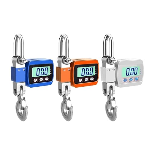 Hanging Scale Luggage Scales Digital Crane Portable Heavy Duty LCD Backlight Industrial Hook Unit Change
