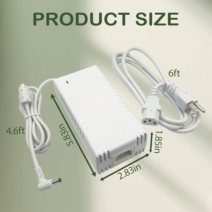 54V 210W Power Adapter for Ubiquiti Networks UniFi XG 6 PoE Compatible with US-XG-6POE,USW-Ultra-210W 6 and 8-Port Switches,ADS-210NX-48-1,540210E,ADS-210NX-48-1540210E Models, PSU(White)