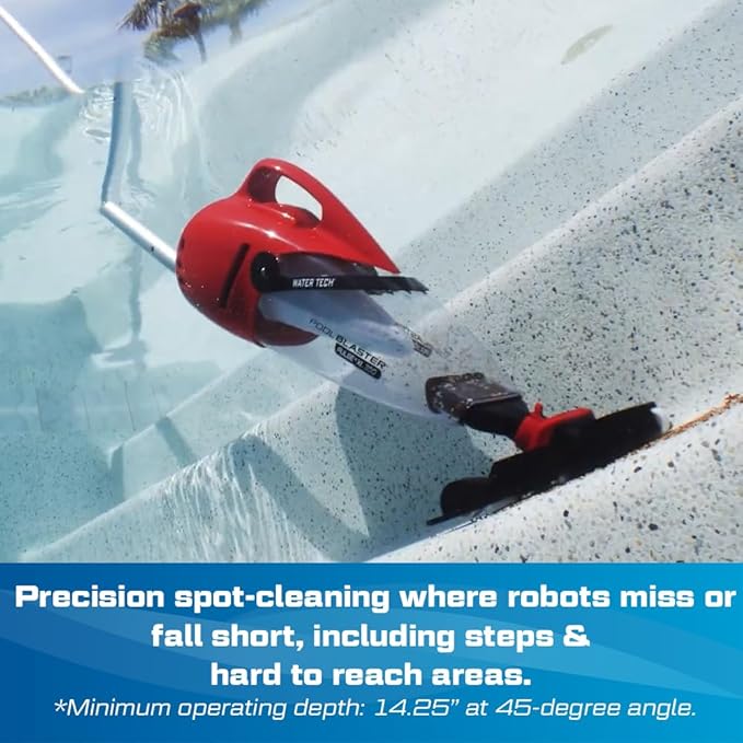 POOL BLASTER Pulse XL 350 Inground & Above Ground Pool Vacuum - American-Engineered Cordless Hoseless Vac with Auto-Start & XL Debris Chamber - Rechargeable Cleaner with 10.5" Head & 60 Min Runtime