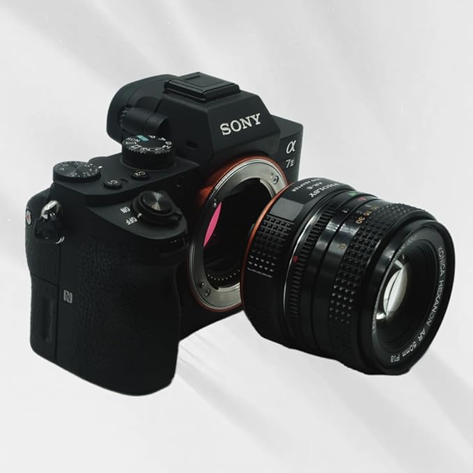 PHOLSY Lens Mount Adapter Compatible with Konica AR Lens to E Mount Camera Body Compatible with Sony a1 a9ii a7S iii/ii a7R v/iv/iii/ii a7C a7 iv/iii/ii a6600 a6500 a6400 a6300 a6000 ZV-E10 NEX etc.