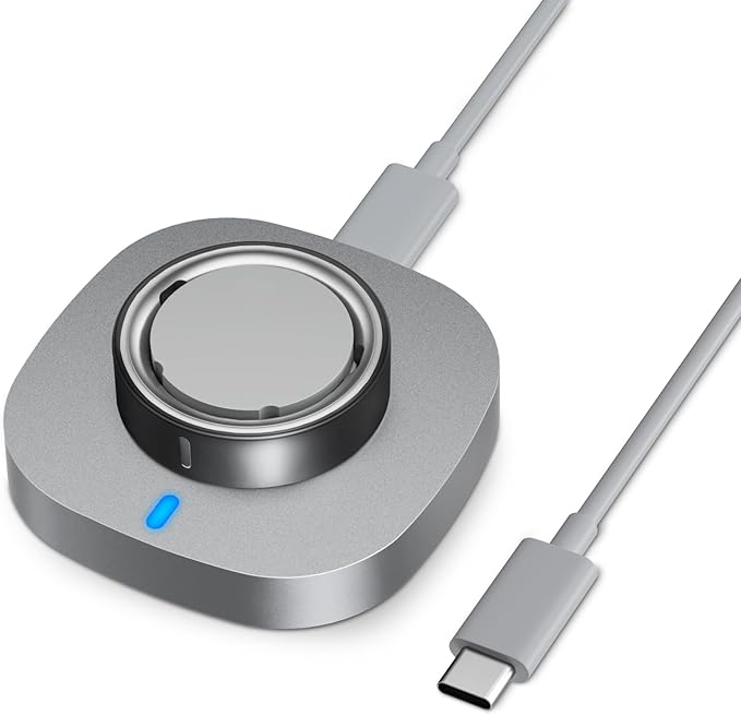 Charger Compatible with Ring Gen 4 Size 6, Fast Charging Dock with USB-C Cable (Not Compatible with Ring Gen 3)