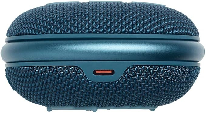JBL Clip 4 Portable Bluetooth Speaker (Blue) + Bundle with divvi! Protective Hardshell Case (Black)
