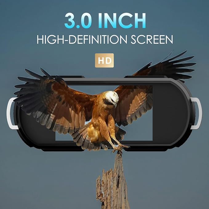 Night Vision Goggles-Digital Night Vision Binoculars with 8X Zoom & 32GB Card, 4000mAh Rechargeable IR Night Vision for Complete Darkness, Camping Gear, Gifts for Men