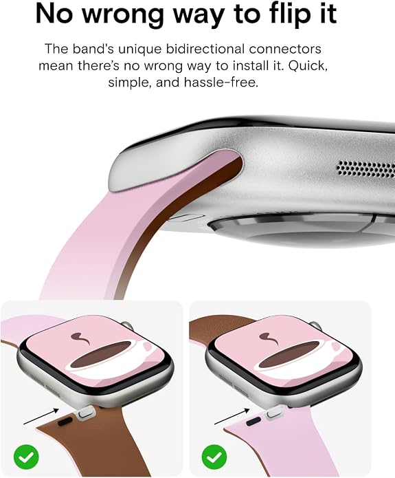 MOFT Snap Duo Watch Bands Compatible with Apple Watch, Quick Magnetic Wear, Duo-Color Design & Soft Silicone, iWatch Bands for Ultra 3/2/1, Series 11/10/9/8/7/SE/6/5/4/3/2/1, 38/40/41/42/44/45/46/49mm