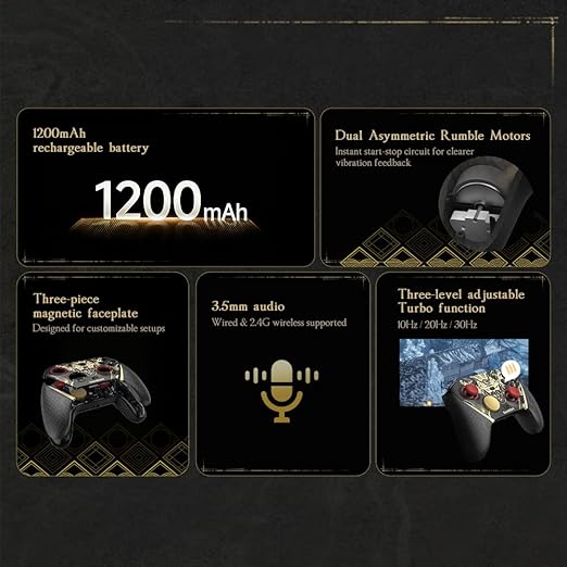 GameSir G7 Pro 8K PC Wireless Controller, Nioh 3 – 8000Hz Polling Rate Wired & 2.4G, TMR Joysticks Anti-Stick Drift, Hall Effect Analog Triggers, Esports Gamepad for Windows PC with 3.5mm Audio