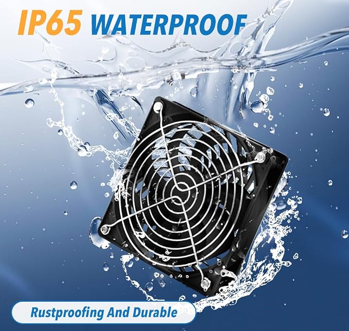 Solar Fan for Chicken Coop, 20W Solar Powered Fans with Dual IP65 Waterproof Fans for Outside solar panel kit