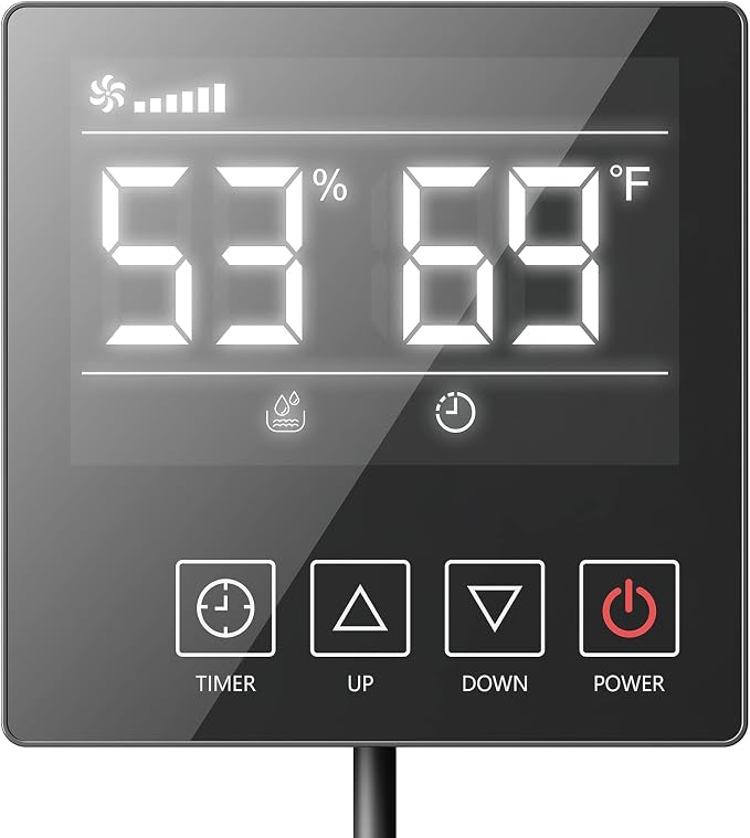 Remote Controller for Crawl Space Dehumidifier, Digital Humidity Control Timer, Adapt Humidity for Model DY113N/DY117PN/DY120N/AM160/AM160P