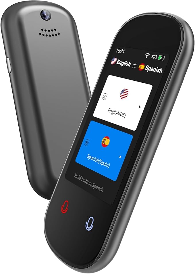 Language Translator Device, VORMOR Two-Way AI Voice Translator for Voice/Text/Offline/Photo Translation 150+ Language Online Translation Portable Tow Way Translator Device for Business Learning Travel