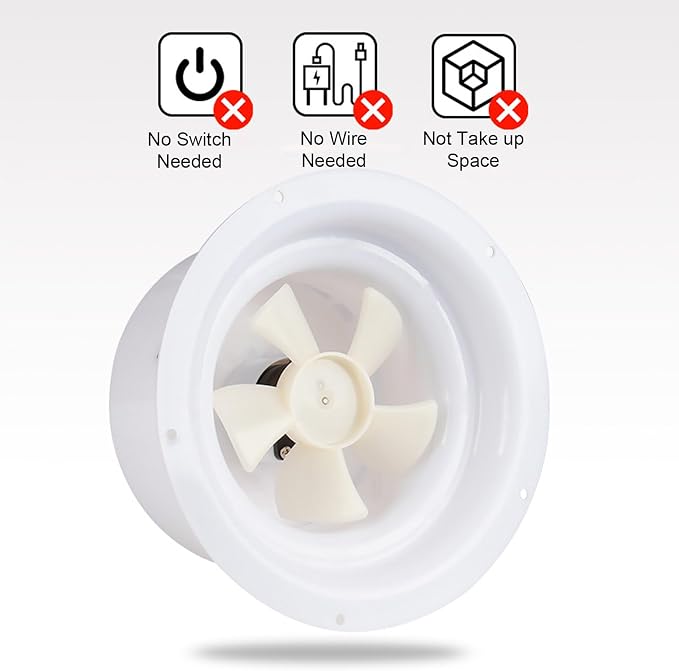 Solar Powered RV Roof Vent Fan with Mounting Screws Solar Exhaust Ventilation Fan for RV Boat Trailer Camping Car Ceiling Ventilation Fan