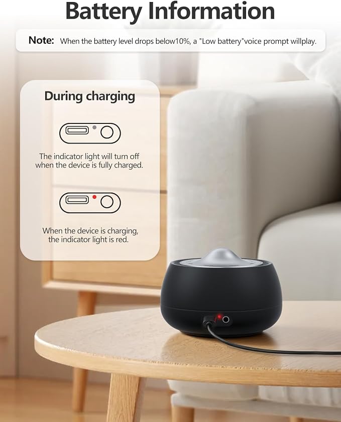 Portable Electronic Tibetan Singing Bowl, 8 Healing Frequencies (369-963Hz), Auto/Manual Mode, Vibration & Timer - USB-C Rechargeable Meditation Device for Yoga, Relaxation, Reiki, Best Gift Choice