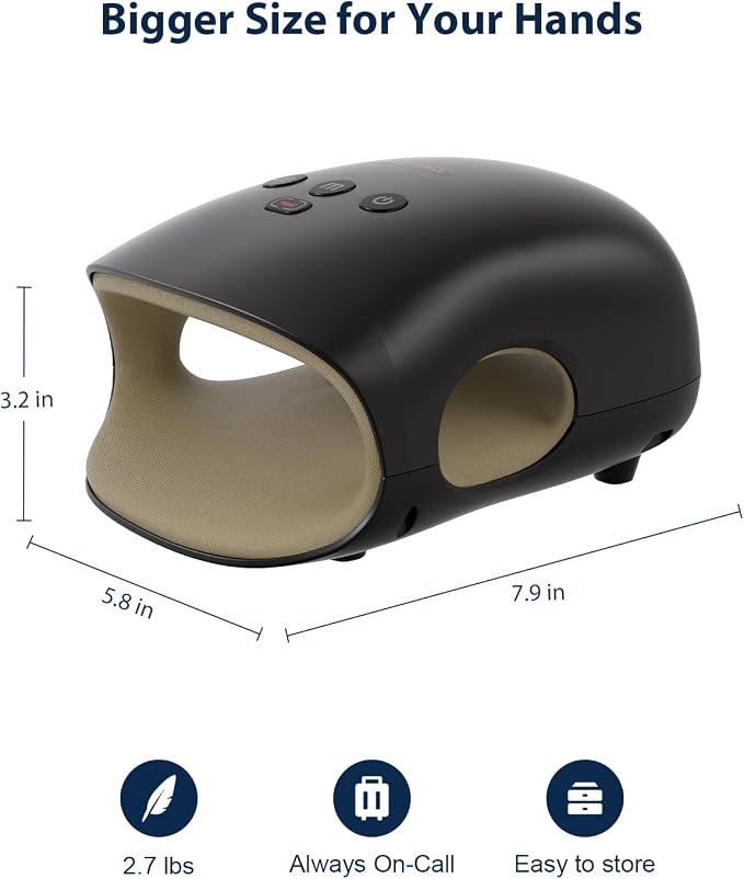 CINCOM Hand Massager - Cordless Hand Massager with Heat and Compression for Arthritis and Carpal Tunnel