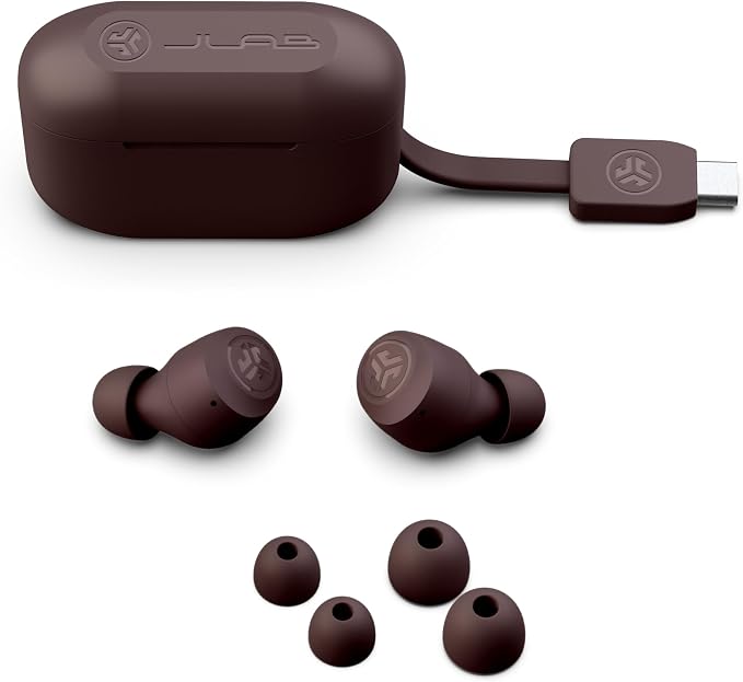 JLab, Go Air Pop+ Tones, True Wireless Earbuds, Bluetooth, IPX4, Dual Connect, EQ3 Sound, 4975 C