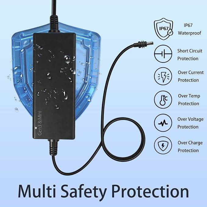 Starlink Power Supply - 195W AC Adapter | Replacement Waterproof Starlink Charger for Mini &Gen3 Standard Kits 16.4FT(5M), 57V 3.42A with Multi-Protection 18AWG
