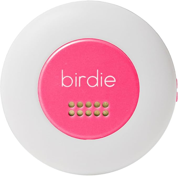 She's Birdie - The Original Personal Safety Alarm Disc for Bikes, Hikes, and Late Nights - Loud Siren, LED Light for Extra Visibility, Rechargeable, Handsfree, Lightweight, Water Resistant (Hot Pink)