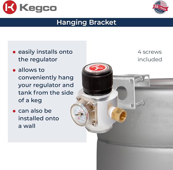Kegco Single Faucet CO2 Party Dispense Kit with Mini Regulator