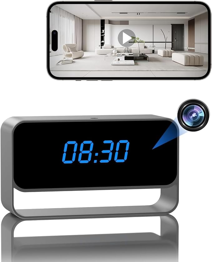 Wirelee Security Camera - Full HD 1080P - WiFi Nanny Cam - Stronger Night Vision - Local/Cloud Storage