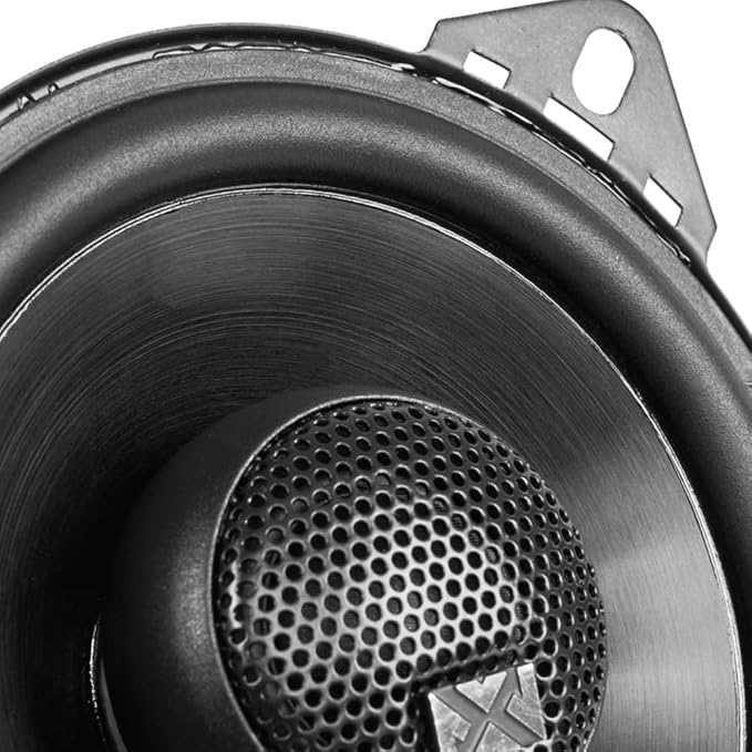 NVX NSP4 4" Car Speakers, 300W Max, 100W RMS, 2-Way Coaxial w/Silk Dome Tweeters & Built-in X-Overs, Easy to Install in Cars/Trucks/Doors (Pair)