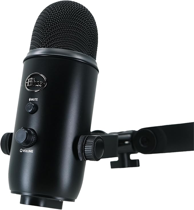 Desk Cookies Blue Yeti Microphone Mount 3/8" Adapter, Boom Arm Attachment, Durable Mounting Threads, Microphone Holder, Slim Profile (Matcha)