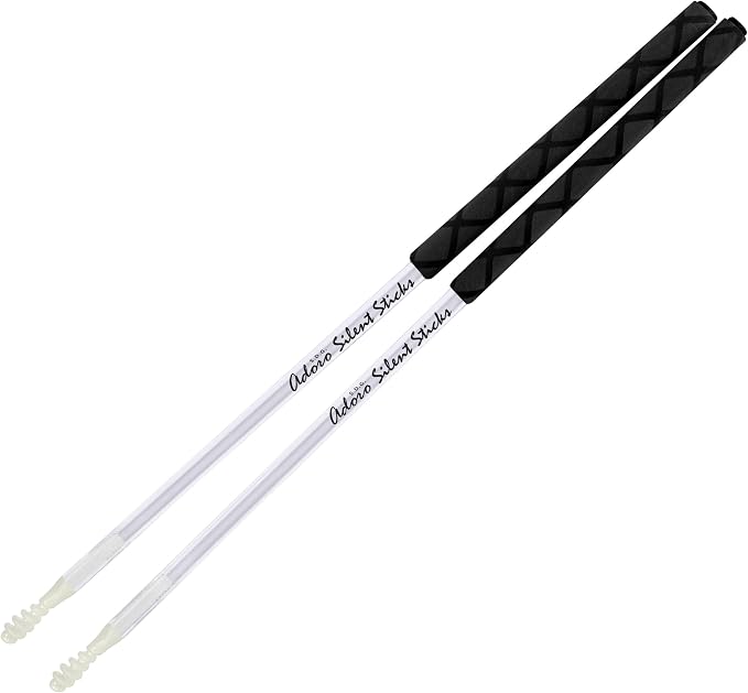 Adoro Silent Sticks - Drum Sticks Designed for Live Acoustic Music - Reduce the Volume of any Drum Set and Maintain a Full Stick Sound - No more Drum Shield or Dampeners needed - SSX (1 Pair)