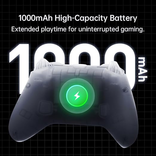Machenike G3V2 Bluetooth Controller for Pc/Switch/Ios/Android, Hall Effect Joysticks, RGB Lighting Gaming Controller,2 Programmable Buttons,1000mah Battery With Charging Station, Black