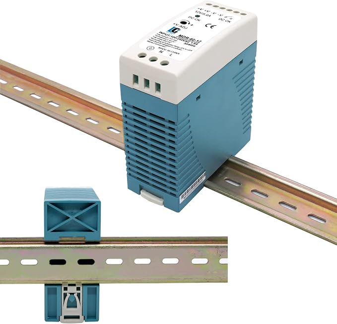 DIN Rail DC 12V Switching Power Supply MDR 60W (Input:100-240VAC,Output:12VDC,50/60HZ) Switch Converter (12V 5A)