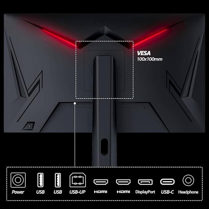 RCA 27" Evolution Premium QHD Gaming Monitor | 240Hz, 2560 x 1440p Computer Monitor with Adaptive Refresh Technology & 1ms Response, HDR10, RGB Backlighting & Adjustable Stand | M27PG135F