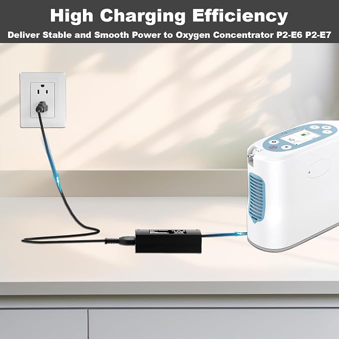 19V Power Adapter for Lifestyle Rhythm Healthcare Portable Oxygen Concentrators P2/P2-E6/P2-E7