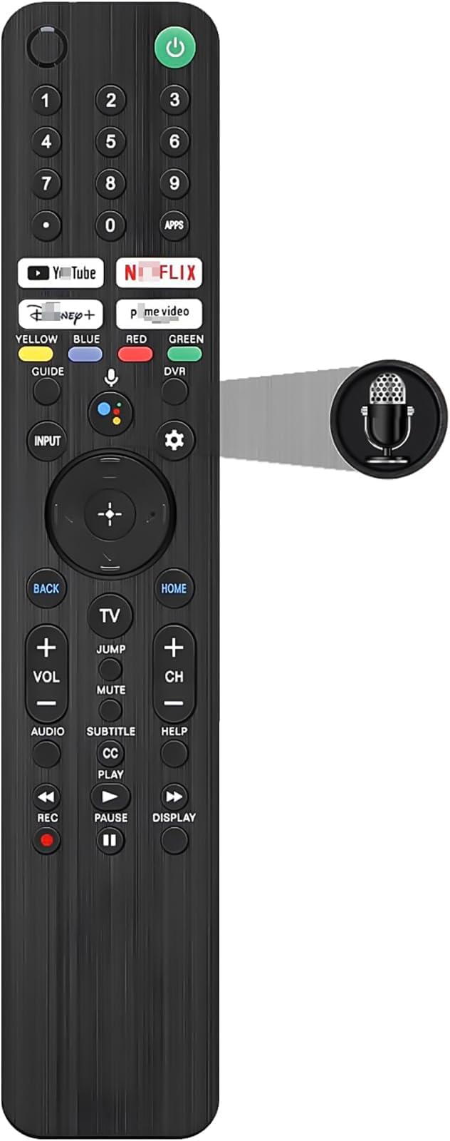 Upgraded Voice Remote Replacement for Sony Smart TV Remote Control, Replaces Remote RMF-TX520U/TX500U RMF-TX310U/TX300U RMF-TX900U/TX800U, Compatible with Sony Bravia 2019-2025 XBR/XR/KD/K Smart TVs