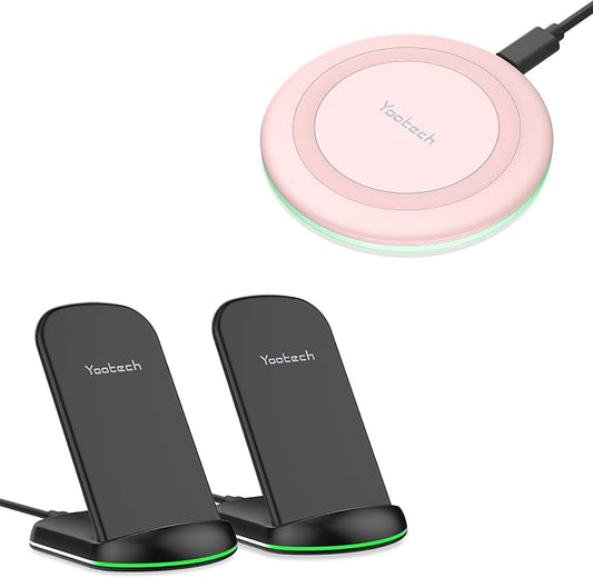 [3 Pack] Wireless Charging Pad Stand Bundle