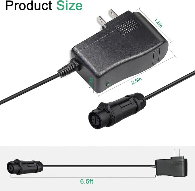 Replacement Charger for MAIDeSITe Electric Lift Chair Charger-JC35M3 JC35M3-003 Class 2 Power Supply Cord Bath Lift Controller Battery Charger