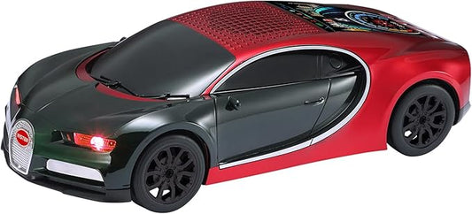 WS-660 Hypercar Bluetooth Replica Speaker with LED Starry-Sky Display, Portable with HD Sound, LED Party Light, TWS Pairing, FM/USB/TF Playback, Built-in Mic, Best Gift for Hypercar Lovers (Red)