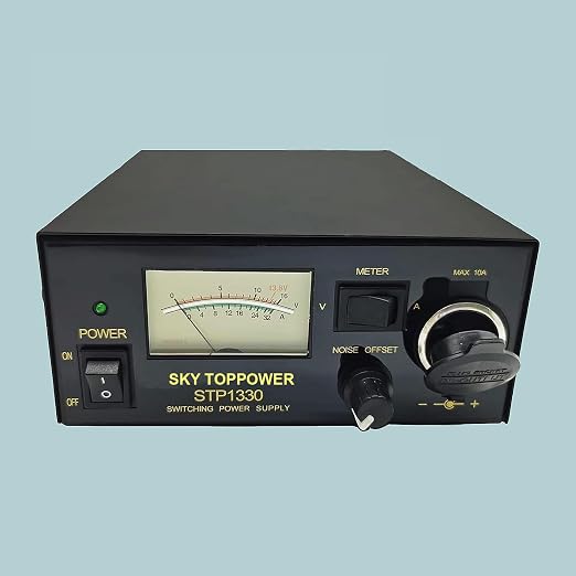 13.8V 30A Power Supply for Ham Radio,Universal Compact PSU | 30Amp Regulated Home Lab Benchtop AC-to-DC Converter for CB/HAM/Amateur Radio,Cigarette Lighter Socket,Screw-Type Terminals