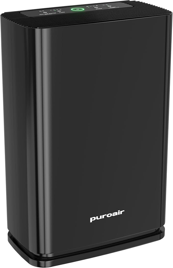 PuroAir 400 HEPA Air Purifier Large Room Air Cleaner up to 2,000 Ft² - HEPA CarbonTech Filter up to 500X Stronger - Air Quality Sensor, Auto & Quiet Sleep Modes - Air Purifiers for Large Rooms