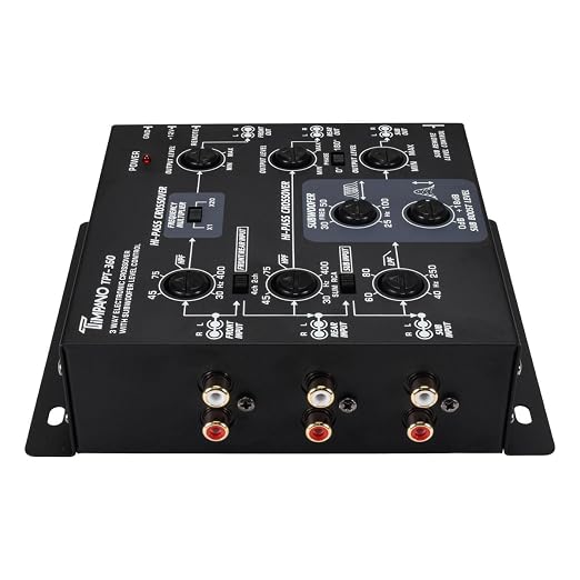 Timpano 3-Way Electronic Crossover Remote Subwoofer Control Equalizer TPT-360