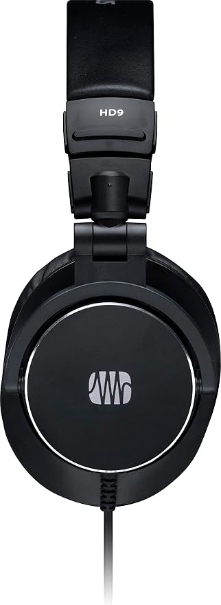 PreSonus HD9 Professional Monitoring Headphones — High-Power Handling, Closed-Back, Circumaural Acoustic Design Studio Recording Headphones for Professional Mixing and Monitoring