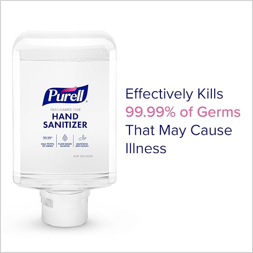 PURELL ES10 Sanitizer Starter Kit, Automatic Graphite Dispenser with 1200 mL PURELL Advanced Hand Sanitizer Foam Refill (Pack of 1) - 8353-1G
