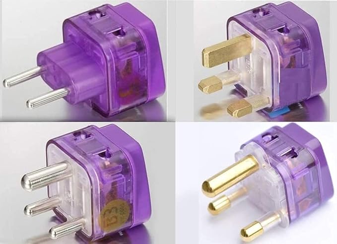 NEW! 4 Pieces AFRICA TRAVEL ADAPTER Pack for ALL countries in AFRICA; SOUTH AFRICA EGYPT MOROCCO TUNISIA KENYA NIGERIA TANZANIA BOTSWANA ZAMBIA NAMIBIA MOZAMBIQUE ZIMBABWE UGANDA RWANDA GHANA