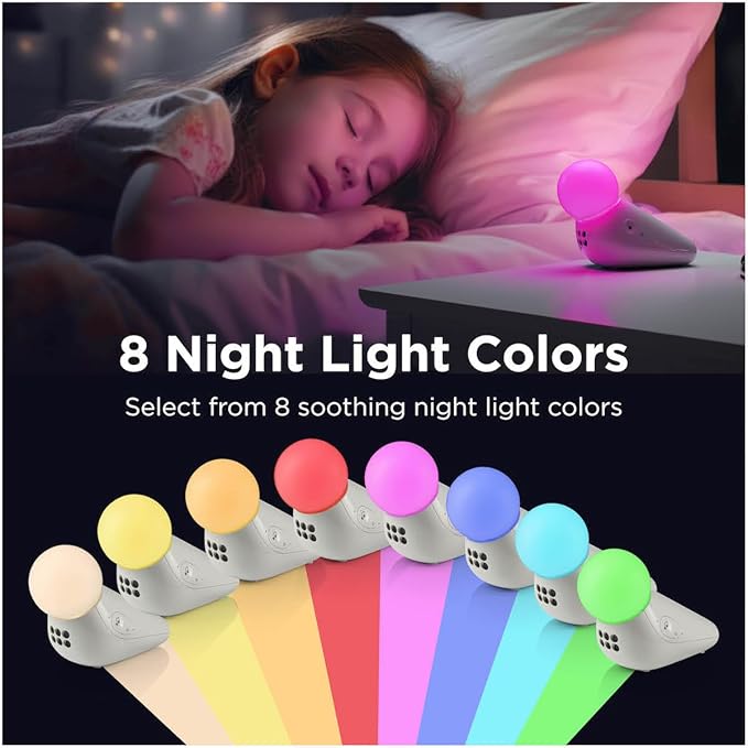 Motorola Nursery Wireless Audio Baby Monitor (No WiFi) + Portable Sound Machine Bundle | AM21 Long Range Monitor with White Noise Sleep Soother & Night Light