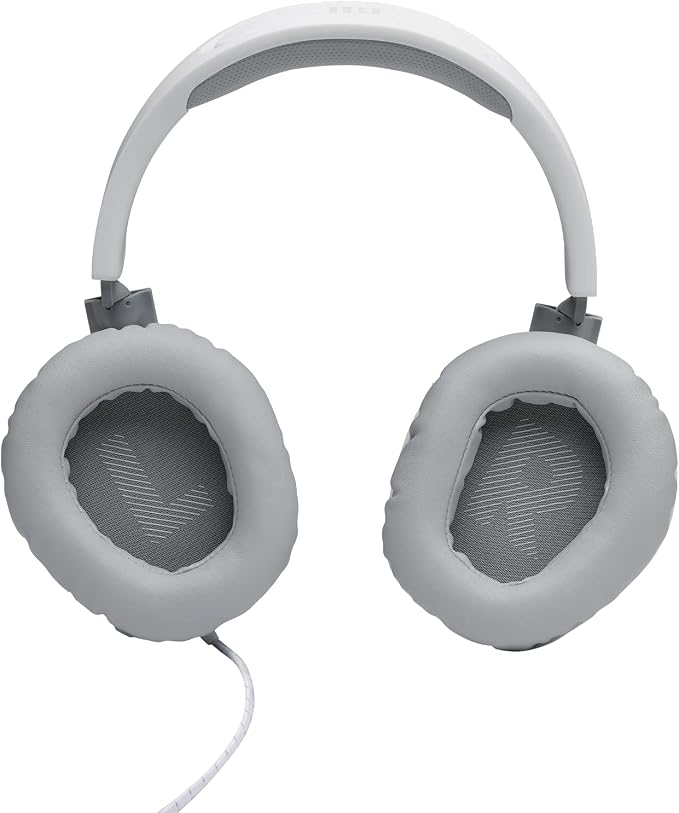 JBL Quantum 100 - Wired Over-Ear Gaming Headphones - White, Large