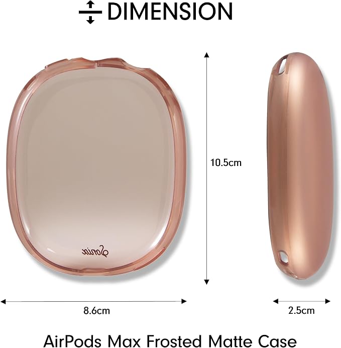 Sonix Protective Case for AirPods Max 2 & 1 | Headphones Cover | Frosted Matte Mauve Coffee
