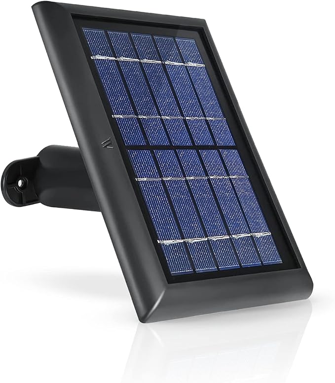Wasserstein Bundle - Bird Feeder Camera Case & Black Solar Panel (2W 5V) Compatible with Ring Stick Up Cam Battery (Camera NOT Included)