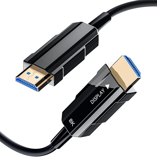 8K HDMI 2.1 Cable 133ft, Long Fiber Optic HDMI Cable, Ultra High Speed Thin HDMI Cord, 48Gbps, 8K@60Hz 4K@120Hz, Dynamic HDR, Dolby, HDCP 2.2&2.3, 3D, for HDTV Monitor Game Laptop Home Theatre