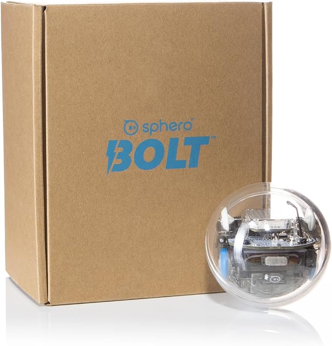 Sphero Bolt Coding Robot Ball, Ages 8+ | Beginner to Advanced Programming, Draw, Blocks, Javascript, or Python, Programmable Sensors & LED Matrix