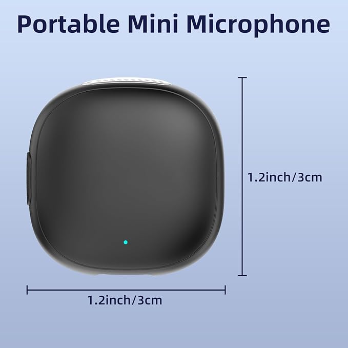 NPTCL Wireless Microphone for iPhone 17 16 15 - Ai Noise Cancelling Mini Microphone USB C for Android Phone, Lavalier Mic with 35H Charging Case for Video Recording Vlogging YouTube Tiktok
